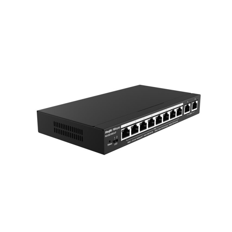 Switch|RUIJIE|Type L2|10x10Base-T / 100Base-TX / 1000Base-T|PoE+ ports 8|RG-ES210GC-LP