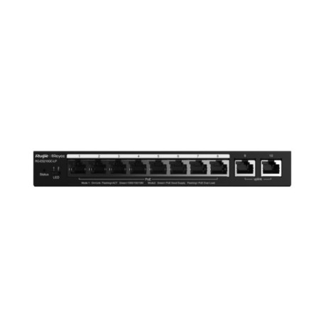 Switch|RUIJIE|Type L2|10x10Base-T / 100Base-TX / 1000Base-T|PoE+ ports 8|RG-ES210GC-LP