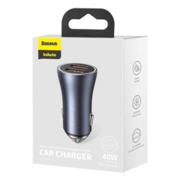 MOBILE CHARGER CAR 40W/DARK GRAY CCJD-A0G BASEUS