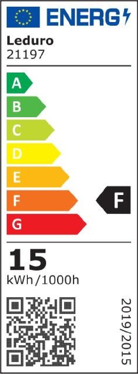 Light Bulb|LEDURO|Power consumption 15 Watts|Luminous flux 1200 Lumen|2700 K|220-240V|Beam angle 360 degrees|PL-GLA-21197