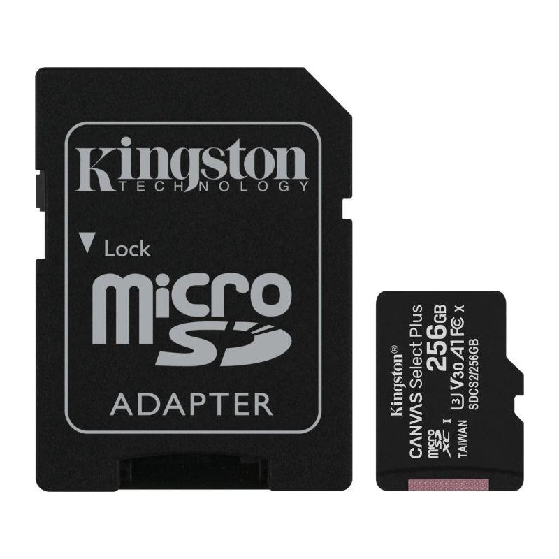 MEMORY MICRO SDXC 256GB UHS-I/W/ADAPTER SDCS2/256GB KINGSTON