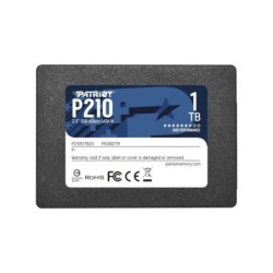 SSD|PATRIOT|P210|1TB|SATA 3.0|Write speed 430 MBytes/sec|Read speed 520 MBytes/sec|2,5"|TBW 480 TB|P210S1TB25