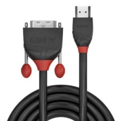 CABLE HDMI-DVI 0.5M/BLACK 36270 LINDY