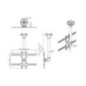 TV SET ACC CEILING MOUNT 22-52/FPMA-C400SILVER NEOMOUNTS