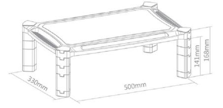 MONITOR ACC RISER 10KG/NSMONITOR20 NEOMOUNTS