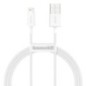 CABLE LIGHTNING TO USB 1M/WHITE CALYS-A02 BASEUS