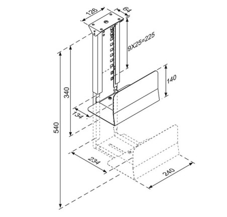 PC ACC DESK MOUNT 30KG/CPU-D200BLACK NEOMOUNTS