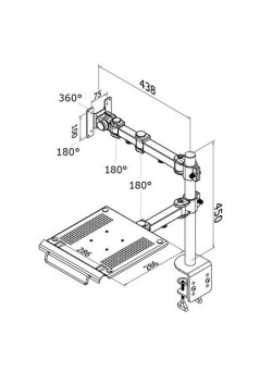 NB/MONITOR ACC DESK MOUNT/FPMA-D960NOTEBOOK NEOMOUNTS