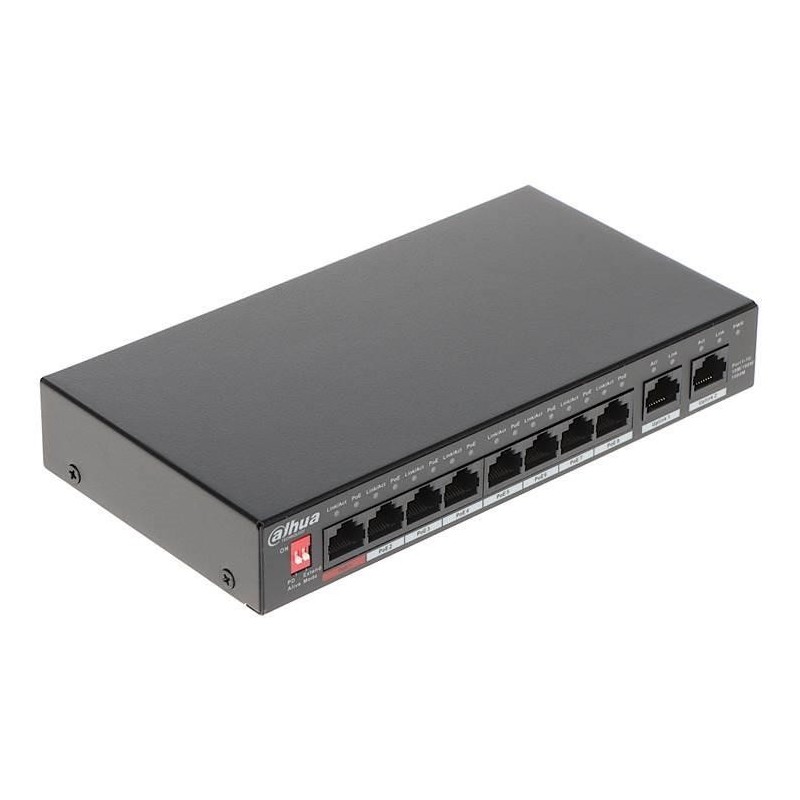 Switch|DAHUA|PFS3010-8GT-96|Desktop/pedestal|Rack|8x10Base-T / 100Base-TX / 1000Base-T|PoE ports 8|96 Watts|DH-PFS3010-8GT-96-V2