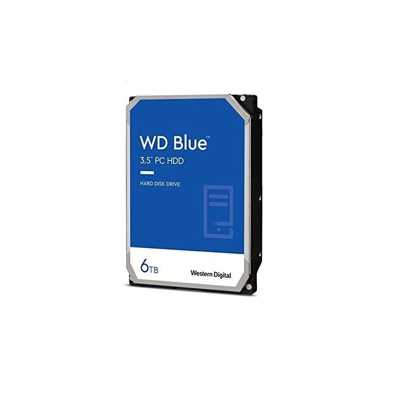 HDD|WESTERN DIGITAL|Blue|6TB|SATA|256 MB|5400 rpm|3,5"|WD60EZAX