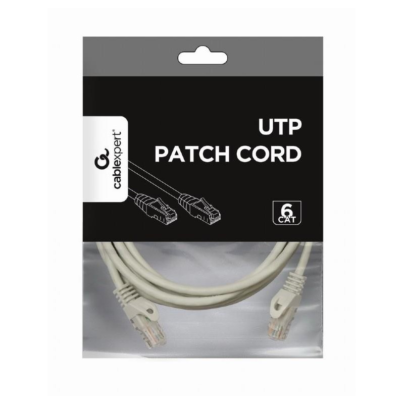 PATCH CABLE CAT6 UTP 3M/GREY PP6U-3M GEMBIRD