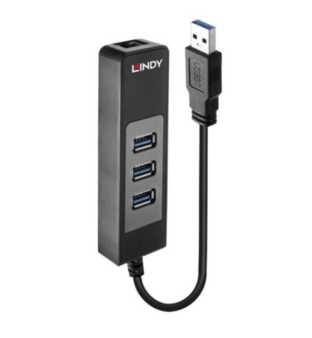 I/O HUB USB3 & LAN ADAPTER/43176 LINDY