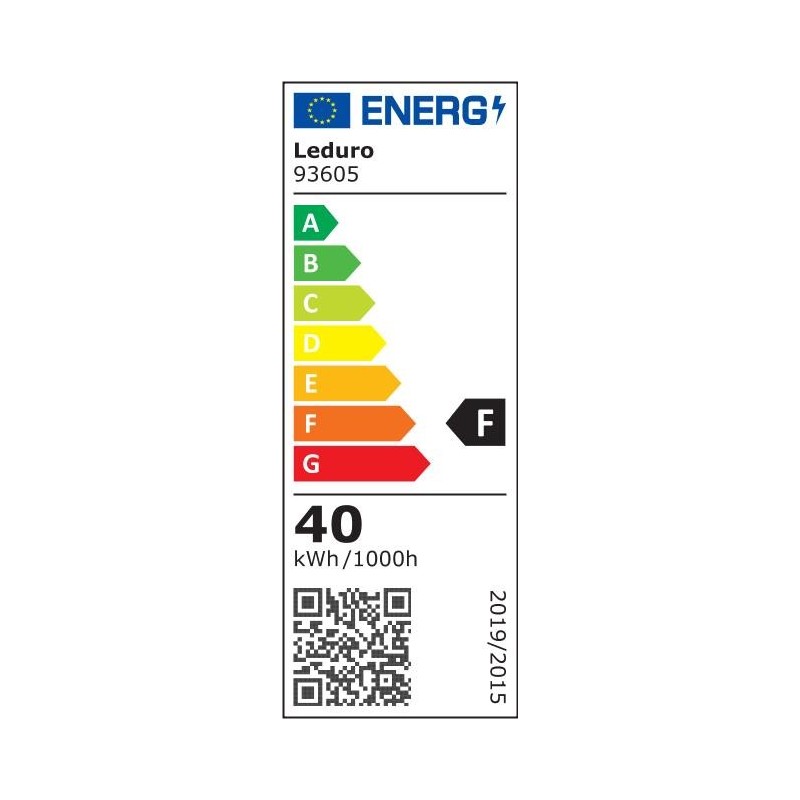 Lamp|LEDURO|Power consumption 40 Watts|Luminous flux 3600 Lumen|3000 K|220-240V|Beam angle 180 degrees|93605