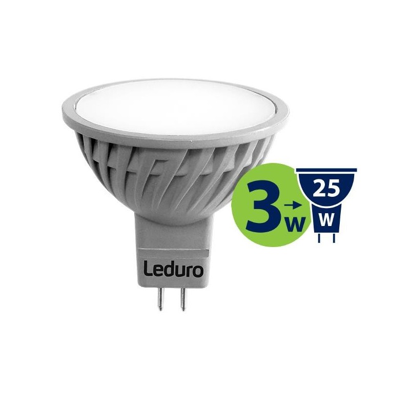 Light Bulb|LEDURO|Power consumption 3 Watts|Luminous flux 250 Lumen|3000 K|12V AC/DC|Beam angle 90 degrees|21179