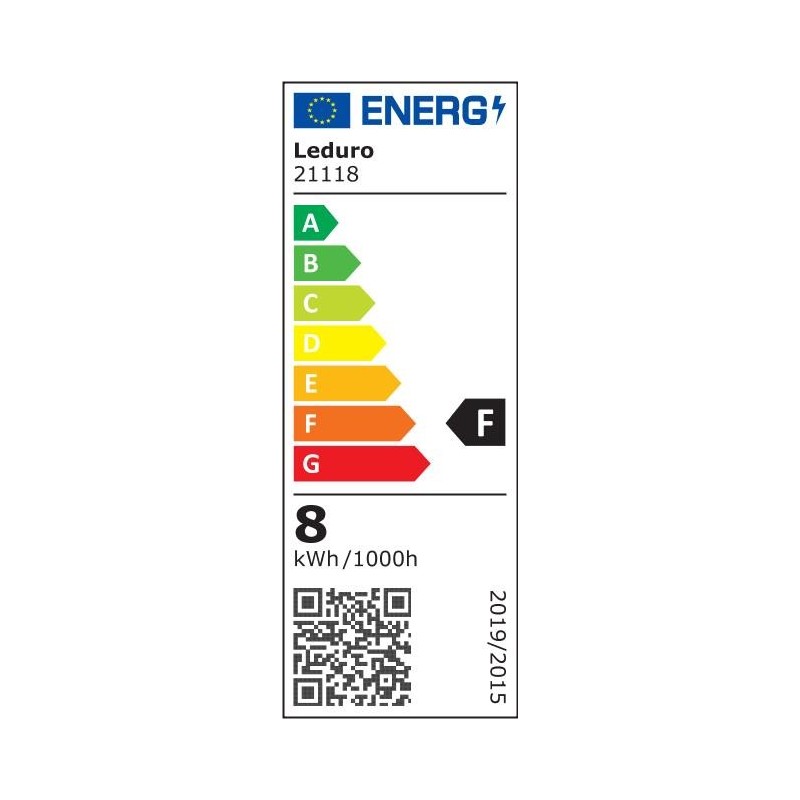 Light Bulb|LEDURO|Power consumption 8 Watts|Luminous flux 800 Lumen|2700 K|220-240V|Beam angle 270 degrees|21118