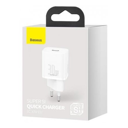 MOBILE CHARGER WALL 30W/WHITE CCSUP-J02 BASEUS