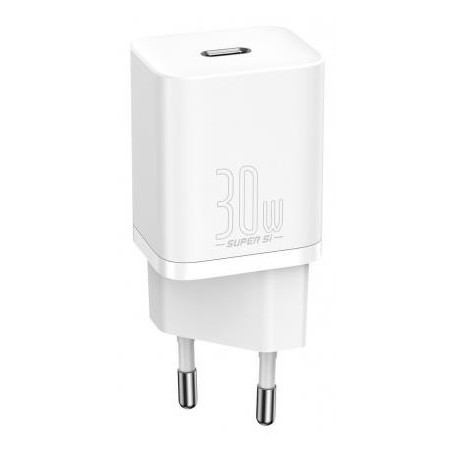 MOBILE CHARGER WALL 30W/WHITE CCSUP-J02 BASEUS