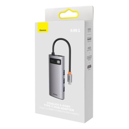 I/O HUB USB-C 6IN1/WKWG030013 BASEUS