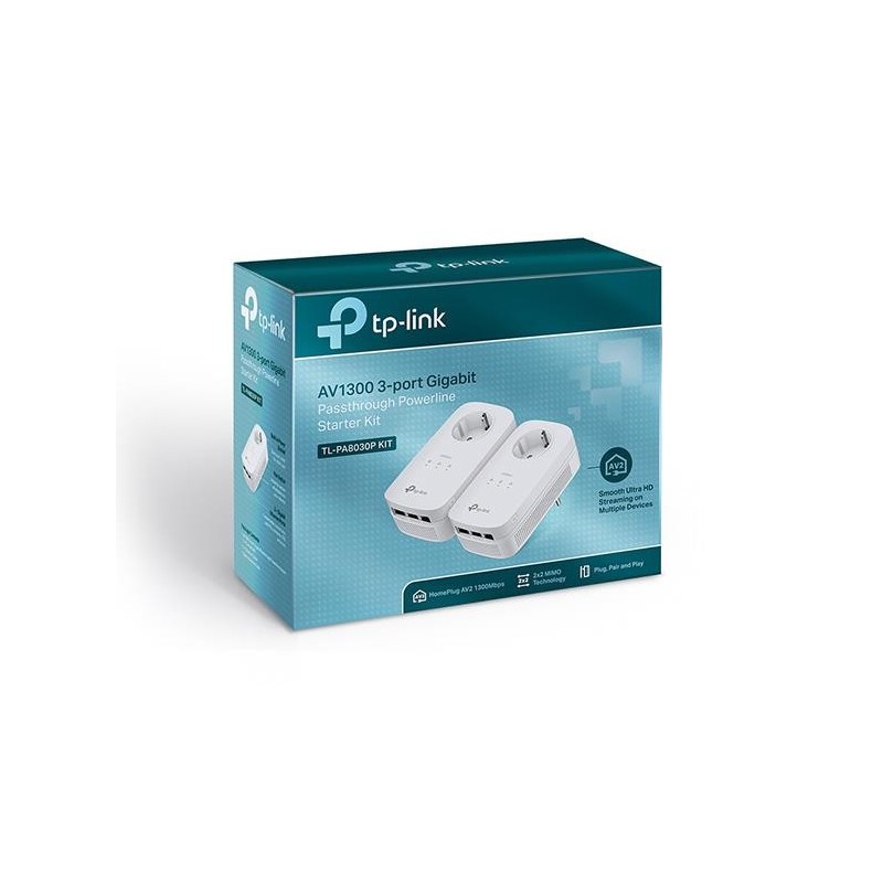 NET POWERLINE ADAPTER 1200MBPS/TL-PA8030P KIT TP-LINK