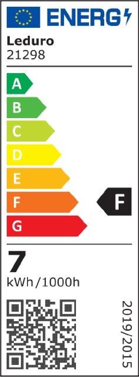 Light Bulb|LEDURO|Power consumption 7 Watts|Luminous flux 600 Lumen|4000 K|220-240V|Beam angle 100 degrees|21298