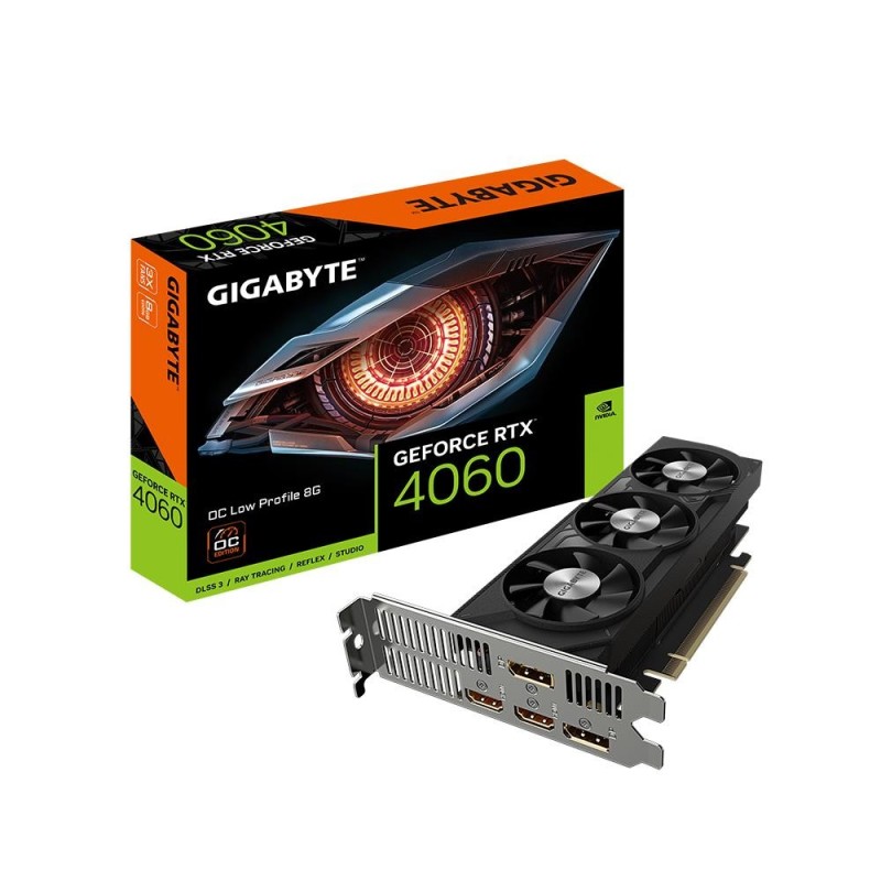 Graphics Card|GIGABYTE|NVIDIA GeForce RTX 4080|8 GB|GDDR6|128 bit|PCIE 4.0 16x|GPU 2475 MHz|2xHDMI|2xDisplayPort|GV-N4060OC-8GL