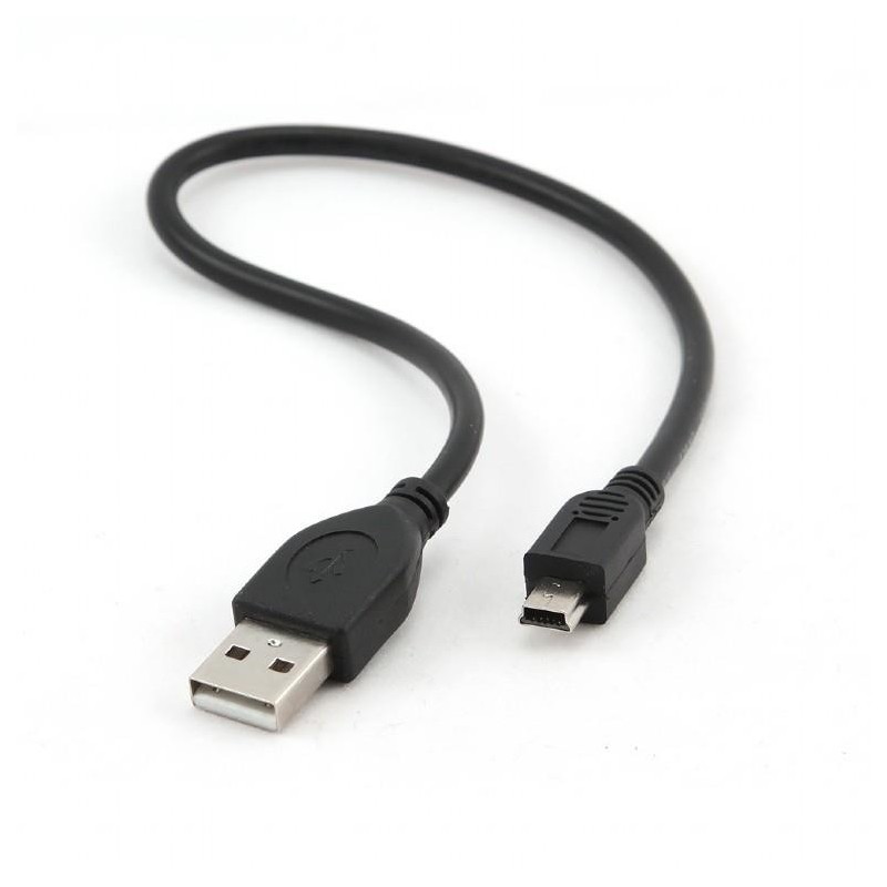 CABLE USB2 AM-MINI 30CM BLACK/CCP-USB2-AM5P-1 GEMBIRD