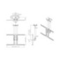 TV SET ACC CEILING MOUNT/37-75" PLASMA-C100 NEOMOUNTS