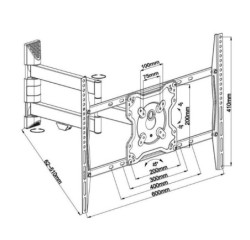 TV SET ACC WALL MOUNT BLACK/FPMA-W460BLACK NEOMOUNTS