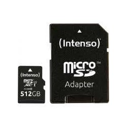 MEMORY MICRO SDXC 512GB UHS-I/W/ADAPTER 3423493 INTENSO