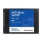 SSD|WESTERN DIGITAL|Blue SA510|250GB|SATA 3.0|Write speed 440 MBytes/sec|Read speed 555 MBytes/sec|2,5"|TBW 100 TB|MTBF 1750000