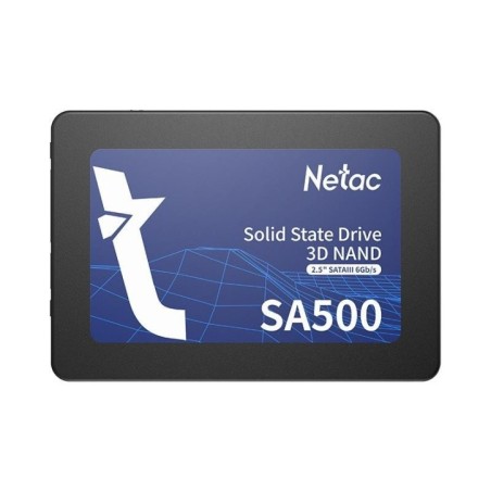 SSD|NETAC|SA500|120GB|SATA 3.0|3D NAND|Write speed 400 MBytes/sec|Read speed 500 MBytes/sec|2,5"|TBW 60 TB|MTBF 1500000 hours|NT