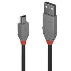 CABLE USB2 A TO MINI-B 2M/ANTHRA 36723 LINDY