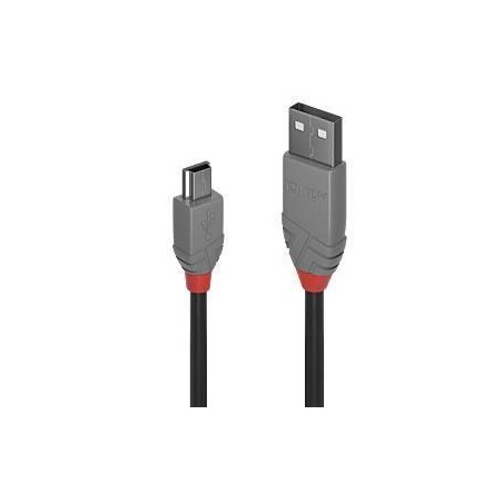 CABLE USB2 A TO MINI-B 2M/ANTHRA 36723 LINDY