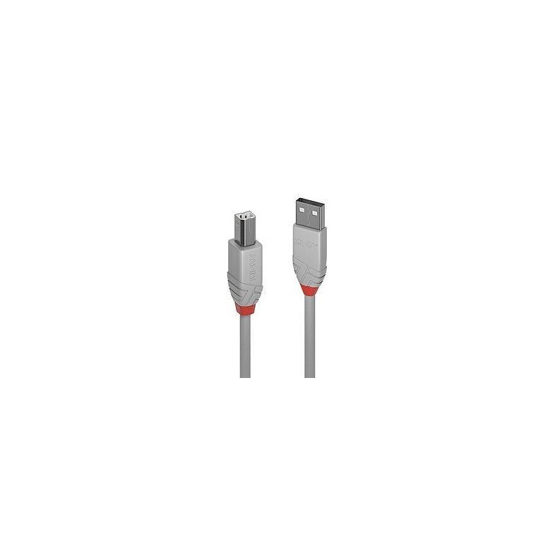 CABLE USB2 A-B 1M/ANTHRA GREY 36682 LINDY