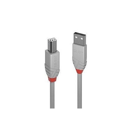 CABLE USB2 A-B 1M/ANTHRA GREY 36682 LINDY