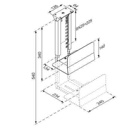 PC ACC DESK MOUNT 30KG/CPU-D200SILVER NEOMOUNTS