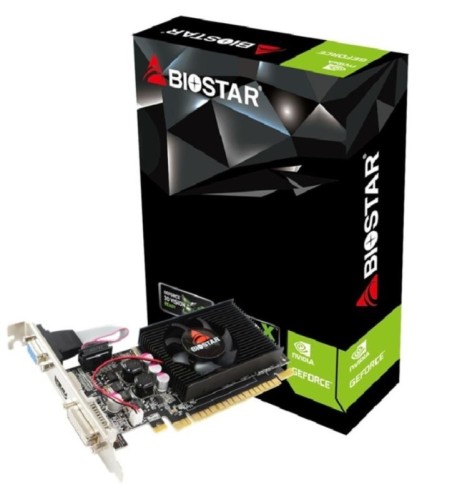 Graphics Card|BIOSTAR|NVIDIA GeForce 210|1 GB|DDR3|64 bit|PCIE 2.0 16x|Memory 1333 MHz|GPU 589 MHz|Single Slot Fansink|1x15pin D