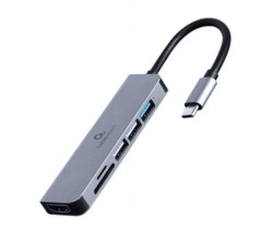 I/O ADAPTER USB-C TO HDMI/USB3/6IN1 A-CM-COMBO6-02 GEMBIRD