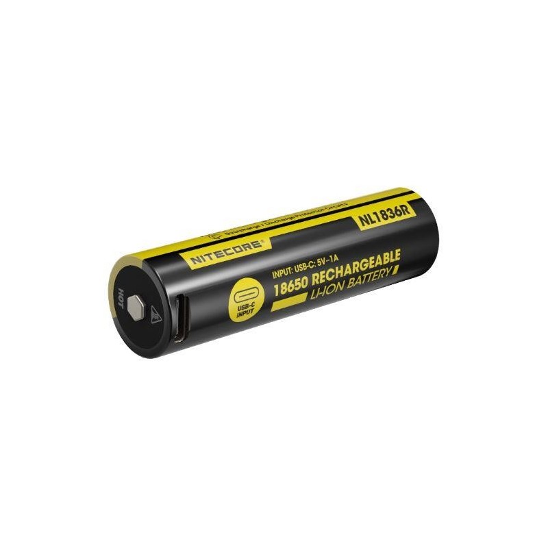 BATTERY RECH. LI-ION 3.6V/NL1836R(3600MAH) NITECORE