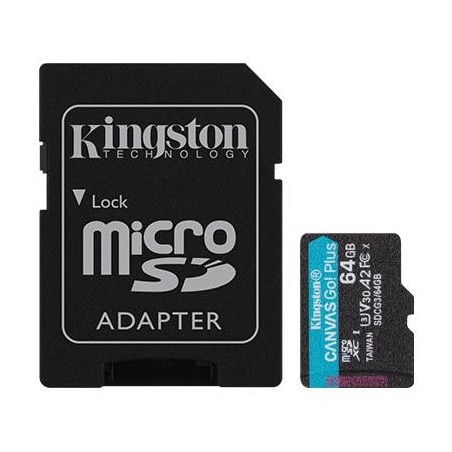 MEMORY MICRO SDXC 64GB UHS-I/W/ADAPTER SDCG3/64GB KINGSTON