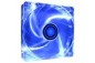 CASE FAN 120MM TRANSP 3PIN+4P/BLUE XF044 XILENCE