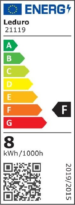 Light Bulb|LEDURO|Power consumption 8 Watts|Luminous flux 800 Lumen|3000 K|220-240|Beam angle 270 degrees|21119