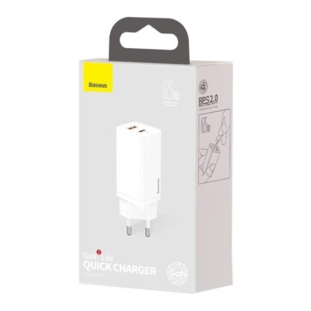 MOBILE CHARGER WALL 65W/WHITE CCGAN2L-B02 BASEUS