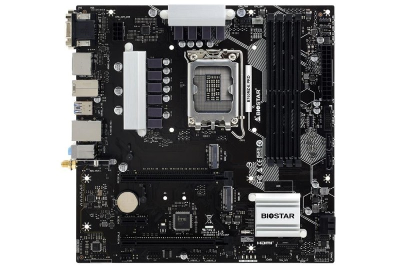 Mainboard|BIOSTAR|Intel B760 Express|LGA1700|Micro-ATX|Memory DDR5|Memory slots 4|1xPCI-Express 3.0 1x|1xPCI-Express 3.0 16x|1xP