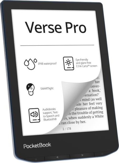 E-Reader|POCKETBOOK|Verse Pro|6"|1072x1448|1xUSB-C|Wireless LAN|Bluetooth|Azure|PB634-A-WW