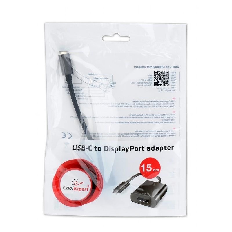 I/O ADAPTER USB-C TO DISPLAYP/A-CM-DPF-01 GEMBIRD