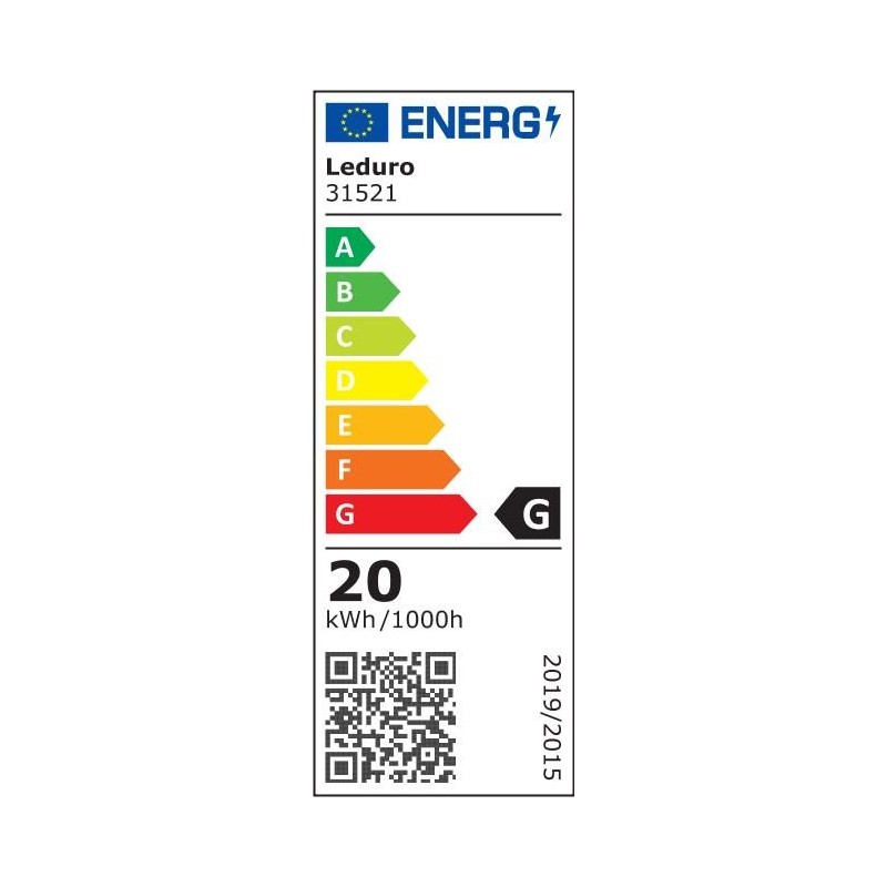 Lamp|LEDURO|Power consumption 20 Watts|Luminous flux 1800 Lumen|3000 K|220-240V|Beam angle 180 degrees|31521