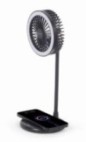 MOBILE CHARGER WRL FAN&LAMP/TA-WPC10-LEDFAN-01 GEMBIRD