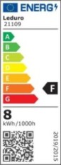 Light Bulb|LEDURO|Power consumption 8 Watts|Luminous flux 800 Lumen|3000 K|220-240|Beam angle 270 degrees|21109