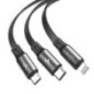 CABLE USB TO 3IN1 1.2M/GRAY/BLACK CAMLT-BYG1 BASEUS